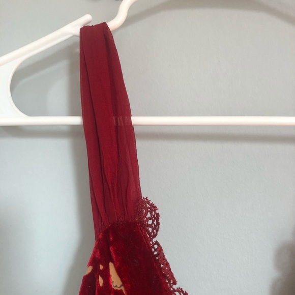 Hale Bob velvet & sequin red dress - Picture 6 of 8